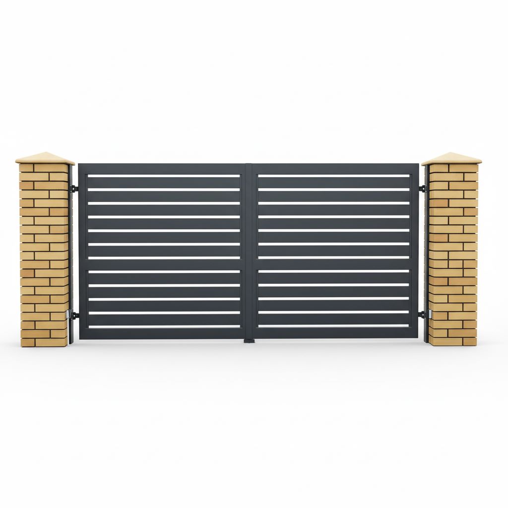 brama dwuskrzydłowa palisadowa 4m x 1,5m brama dwuskrzydłowa palisadowa 4m x 1,5m